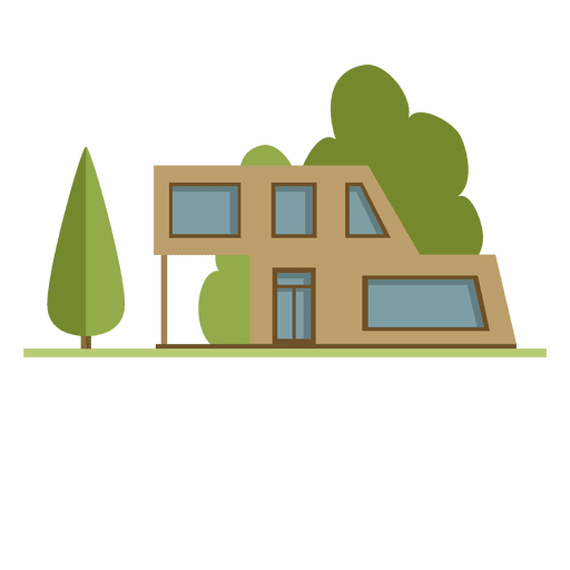 Flat Building City Neighborhood House