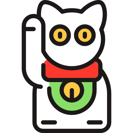 Japanese, Toys, Japan, Fortune, Maneki Neko Icon