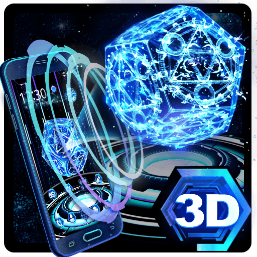 Neon Pentagon Theme Apk Download From Moboplay