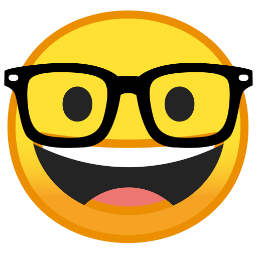 Nerd Face Icon Noto Emoji Smileys Iconset Google