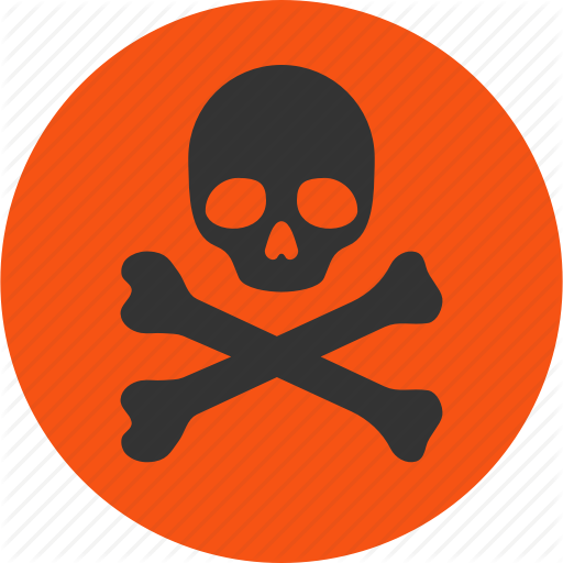Crossbones, Danger, Dead, Death, Evil, Skull, Toxic Icon