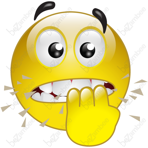 Nervous Smileys Yellow Smiley Face, Goofy Face, Emoticon