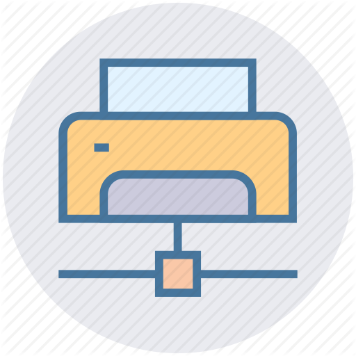 Database, Device, Fax, Network, Print, Printer Icon