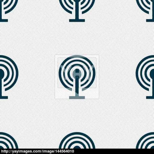Wifi Sign Wi Fi Symbol Wireless Network Icon Zone Seamless