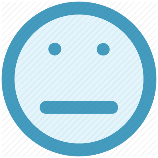 Emoji, Face, Femotion, Neutral, Smiley Face Icon