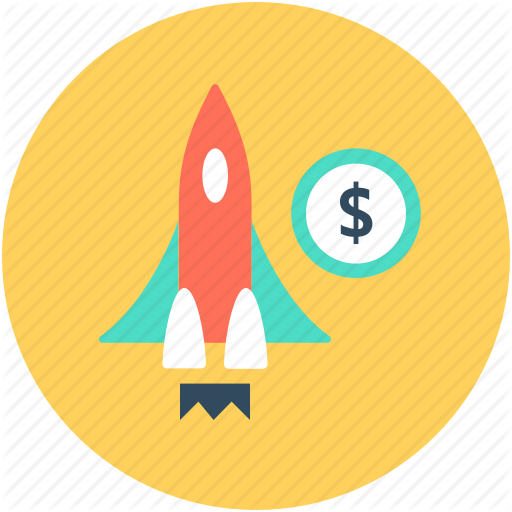 Business Launch, Business Startup, Dollar, New Business, Rocket Icon