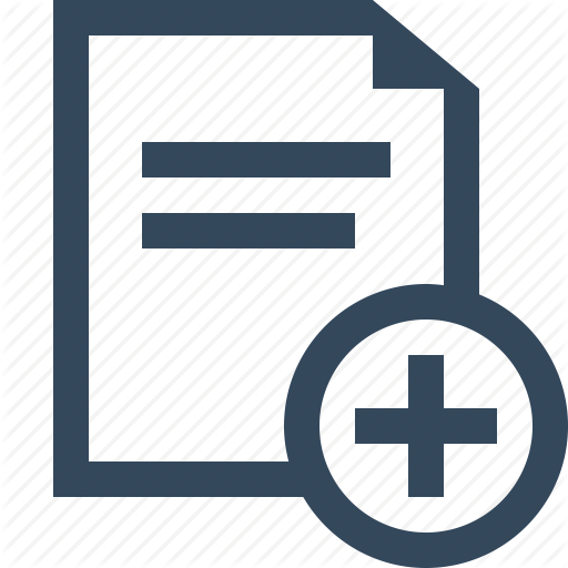 Add Document, Add File, Create, Create File, File, New Icon