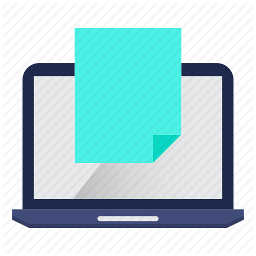 Computer, Document, File, New, Online Icon