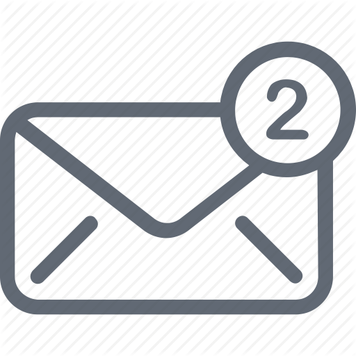 Email Received, Inbox, Incoming Mail, Mailbox, New Email Icon