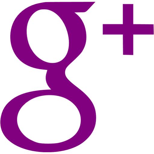 Purple Google Plus Icon