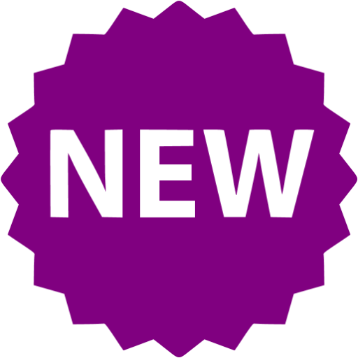 Purple New Badge Icon