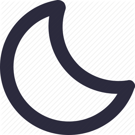 Moon, Nature, New Moon, Night, Night Time Icon
