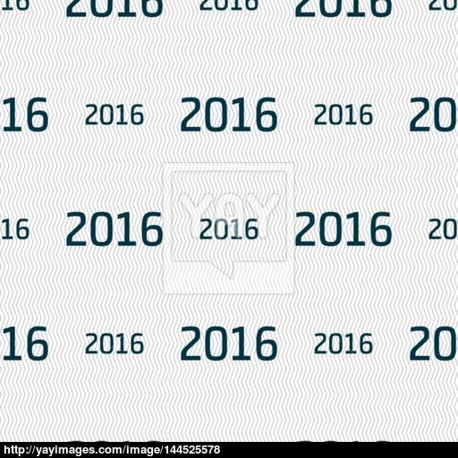 Happy New Year Sign Icon Calendar Date Seamless Abstract