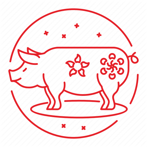 Chinese, Festival, New, Pig, Year Icon