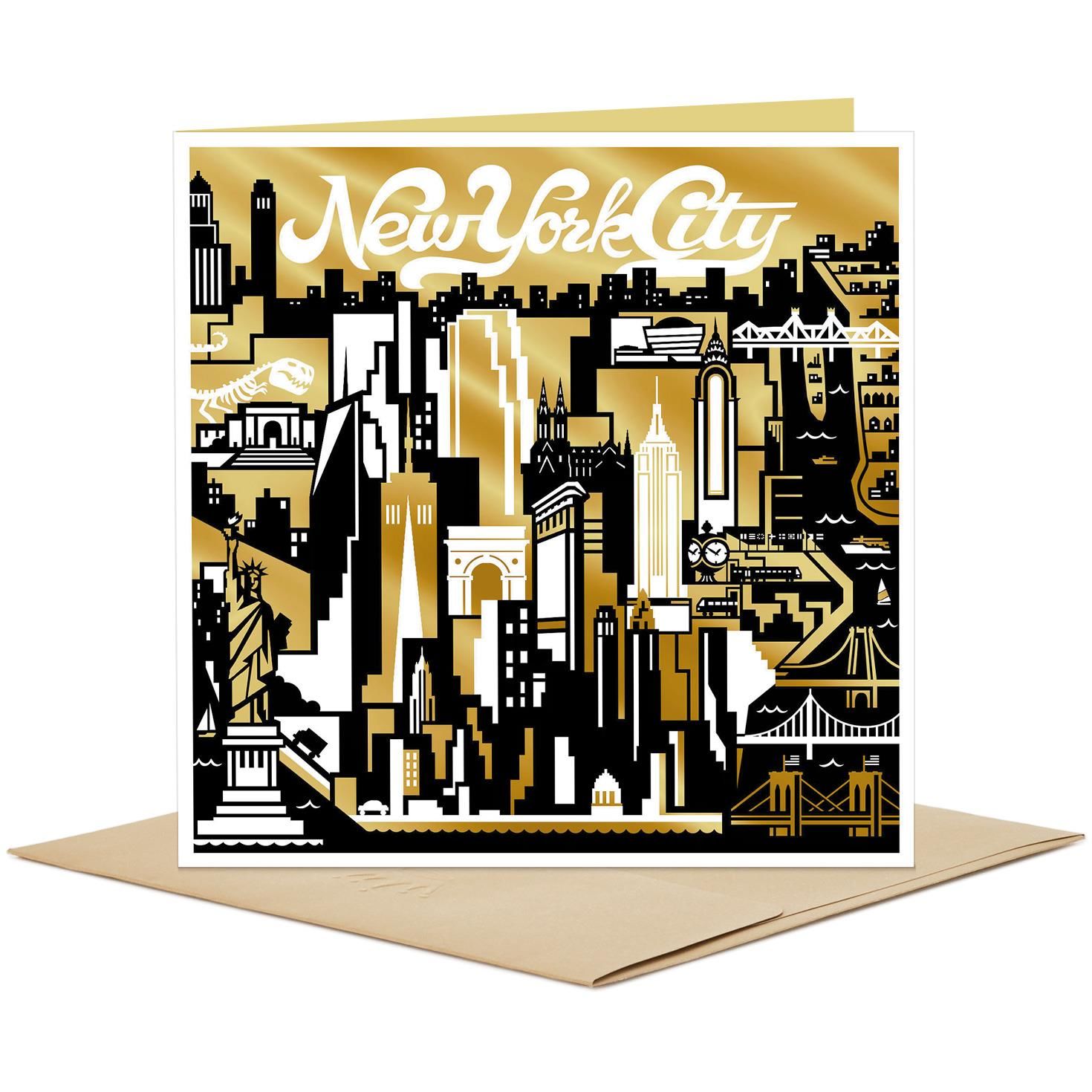 Photograph Of New York City Skyline Blank Card