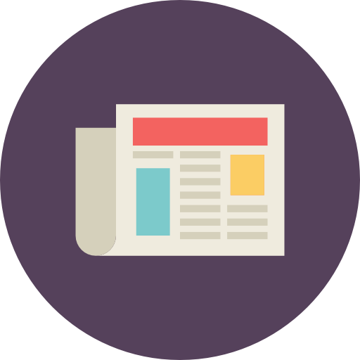 Newspaper, Document, Text, News Icon Free Of Flat Retro