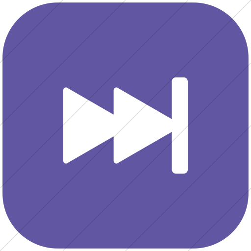 Flat Rounded Square White On Purple Foundation Next Icon