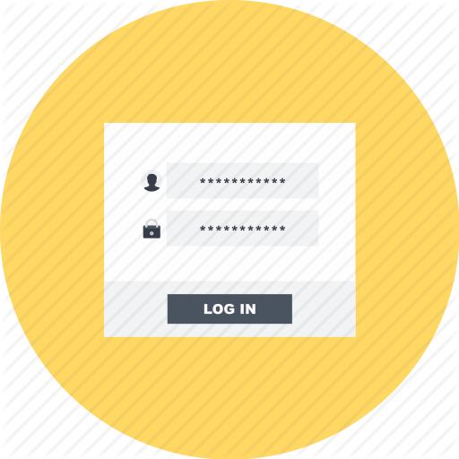 Click, Form, Log, Log In, Network, User, Web Icon