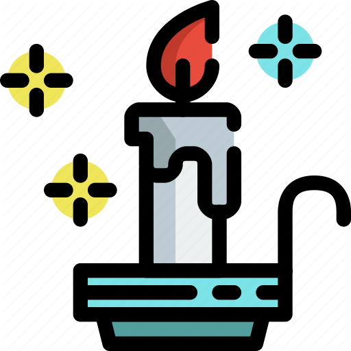 Candle, Christmas, Night Icon