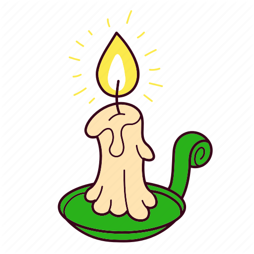Candle, Flame, Light, Melt, Night, Wax Icon