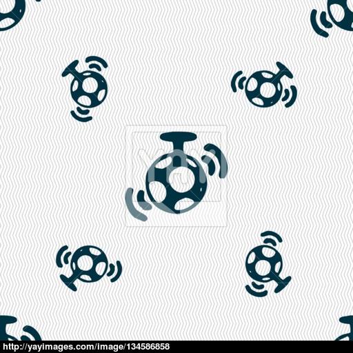 Mirror Ball Disco Icon Sign Seamless Pattern With Geometric