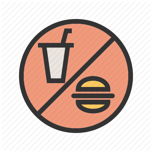 Drinks, Food, Information, No, Prohibited, Shop, Sign Icon