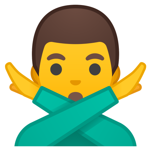Man Gesturing No Icon Noto Emoji People Expressions Iconset Google