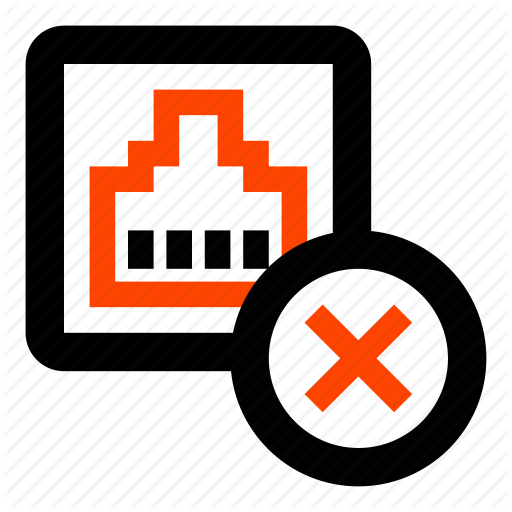 Connection, Disabled, Disconnected, Failed, Internet, No Connect Icon