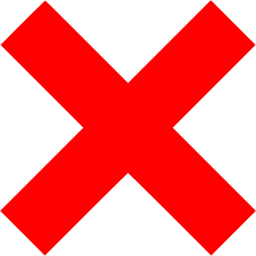 Red X Mark Icon