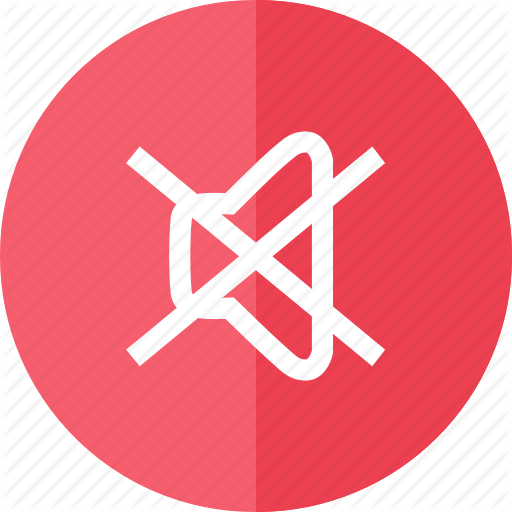 Control, Media, Multimedia, Mute, Nosound, Red, Sound Icon