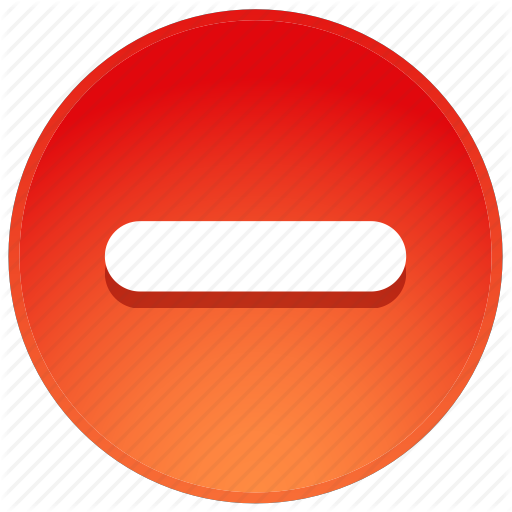 Abort, Bin, Cancel, Close, Delete, Erase, Minus, Negative, Recycle