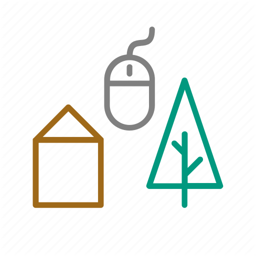 Digital Nomad, Graphic Design, Nature, Rural, Technology Icon