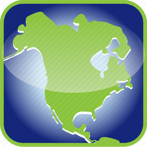 Alaska, Canada, Continent, Country, Map, Maps, North America Icon