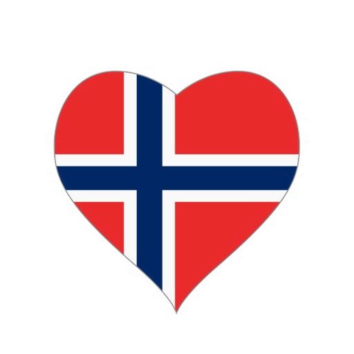 Norwaynorwegian Heart Flag Heart Sticker Projects