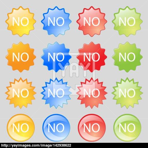 Norwegian Language Sign Icon No Norway Translation Symbol Big