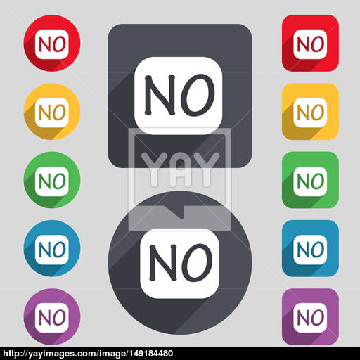 Norwegian Language Sign Icon No Norway Translation Symbol Set