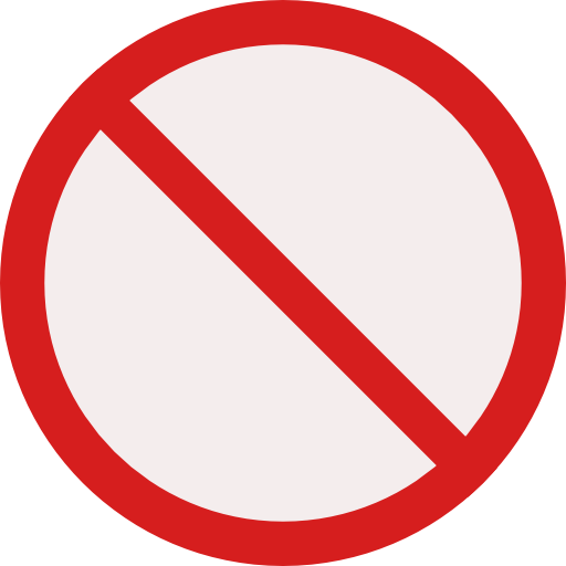 Not Allowed Icon