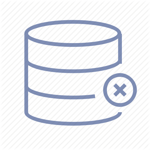 Data, Database, Delete, Not Available, Storage Icon