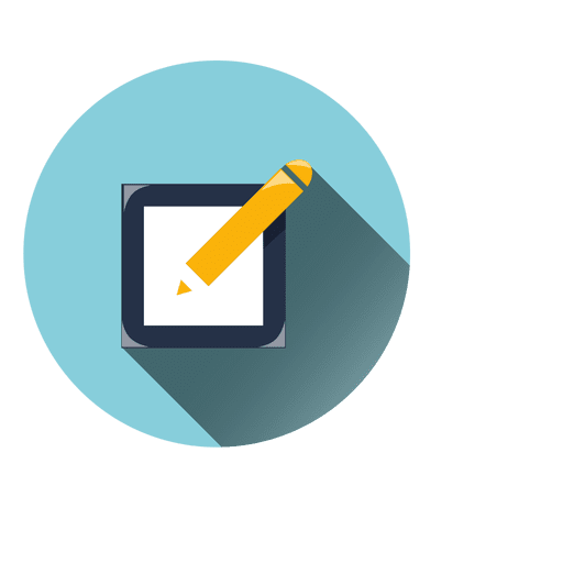 Notepad Pen Circle Icon