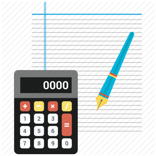 Calculate, Calculation, Note, Notepad, Page, Pen, Text Icon