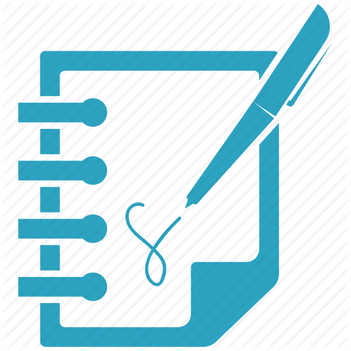 Notepad, Office, Pen, Writing Icon