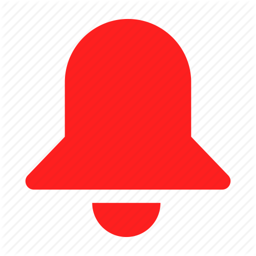 Alarm, Bell, Bells, Notification, Red Icon