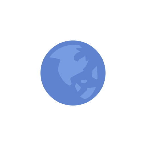 Earth, Globe, Notification, World Map Icon