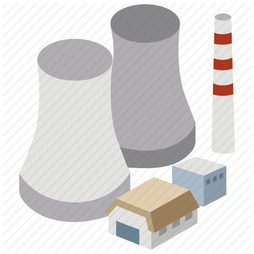 Coal, Energy, Generating, Nuclear, Plant, Power Plant, Station Icon