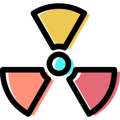 Power, Energy, Alert, Signs, Radiation, Radioactive, Nuclear Icon