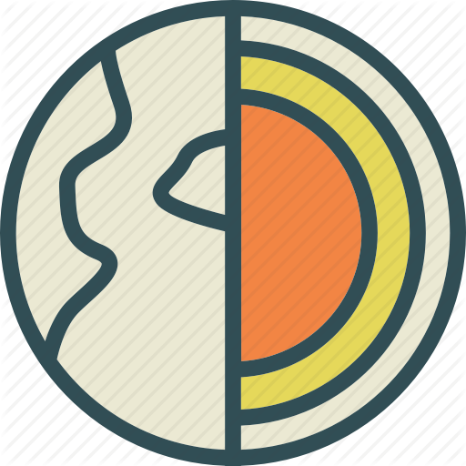Composition, Earth, Heat, Nucleus, Sphere Icon