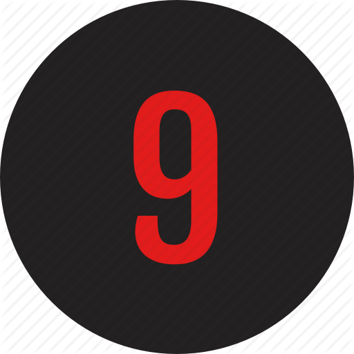Count, Counting, Nine, Number Icon