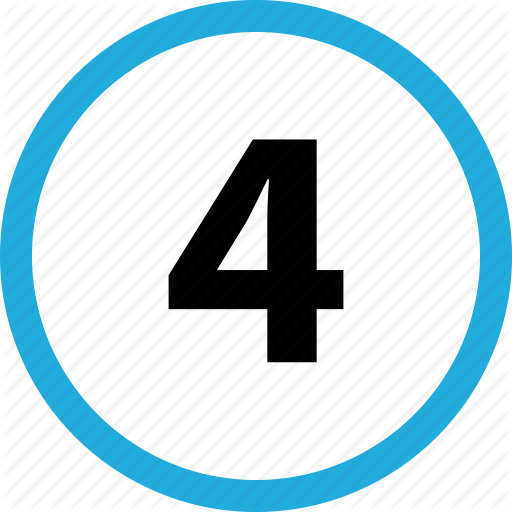 Count, Four, Number Icon