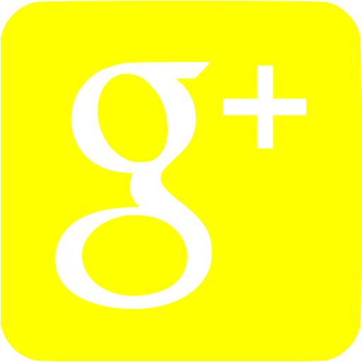 Yellow Google Plus Icon