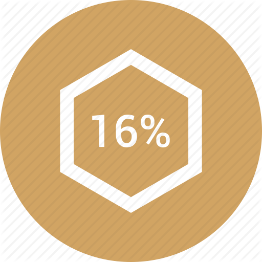 Chart, Count, Number, Percent, Sixteen Icon